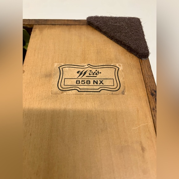 Early 20th Century Antique Weis Hinge Lidded Dovetail Jointed Oak File Box - Picture 16 of 16